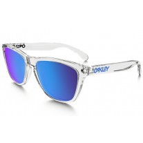 Oakley Frogskins Crystal Collection sunglasses Polished Clear frame / Sapphire Iridium lens