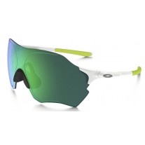 Oakley EVZero Range sunglasses polished white frame / jade iridium lens
