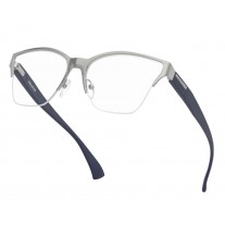 Oakley Halifax eyeglasses Satin Chrome Frame / Clear Lenses