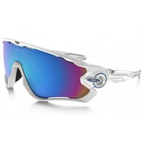Oakley Jawbreaker sunglasses polished white frame / Prizm Snow Sapphire Iridium lens
