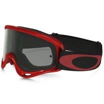 Oakley O-Frame XS MX Goggles red frame / Dark Gray lens