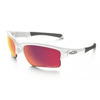 Oakley Quarter Jacket PRIZM Field sunglasses white frame / Prizm baseball lens