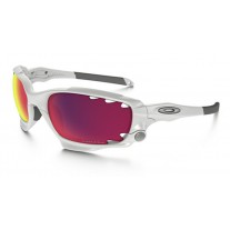 Oakley Racing Jacket sunglasses matte white frame / fire iridium lens