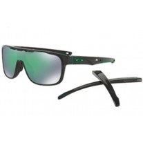 Oakley Crossrange Shield PRIZM sunglasses Black Ink frame / Prizm Jade lens