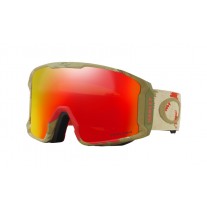 Oakley Line Miner PRIZM Sammy Carlson Signature Series Snow Goggle Razor Camo Red frame / Prizm Torch Iridium lens