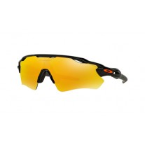 Oakley Radar EV Path Team Colors sunglasses Polished Black frame / Fire Iridium lens