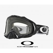 Oakley Mayhem Goggles with Clear Lenses and Race-Ready Jet Black Speed Strap