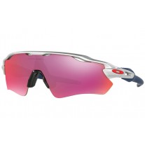 Oakley Radar EV Path PRIZM Field MLB Collection sunglasses Silver/red/dark blue frame / Prizm Baseball lens