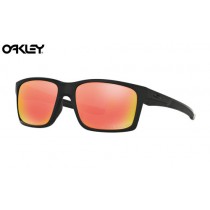 Oakley Mainlink sunglasses Matte Black frame / Ruby Iridium Polarized lens