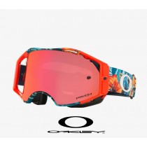 Oakley Airbrake Goggles with Prizm Mx Trail Torch Lenses and Troy Lee Designs Cosmic Jungle Blue Strap