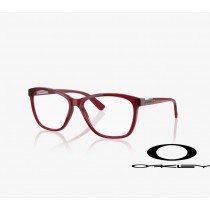 Oakley Alias eyeglasses with Polished Translucent Brick Red Frame