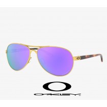 Oakley Feedback sunglasses Prizm Violet Polarized Lenses / Satin Gold Frame