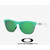 Oakley Frogskins Lite Origins Collection sunglasses Prizm Jade Lenses / Matte Celeste Frame