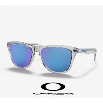 Oakley Frogskins sunglasses with Prizm Sapphire Lenses and Crystal Clear Frame