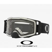 Oakley Front Line MX Goggles with Clear Lenses and Tuff Blocks Black Gunmetal Strap