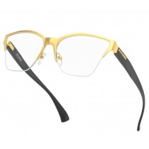 Oakley Halifax eyeglasses Satin Gold Frame / Clear Lenses