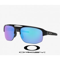 Oakley Mercenary sunglasses Prizm Sapphire Lenses / Polished Black Frame (Low Bridge Fit)