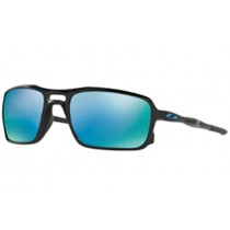 Oakley Triggerman PRIZM Deep Water Polarized sunglasses polished black frame / Prizm Deep Water Polarized lens