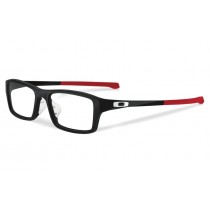 Oakley Chamfer eyewear Satin Black/Red frame / Clear lens(Asia Fit)