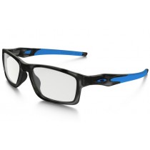 Oakley Crosslink (TruBridge) eyewear Matte Grey Tortoise frame / clear lens