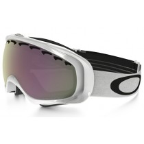 Oakley Crowbar Snow PRIZM Goggles polished white frame / Prizm Snow Hi Pink Iridium lens