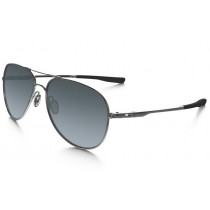 Oakley Elmont (Large) sunglasses Polished Chrome frame / Gray Gradient Polarized lens