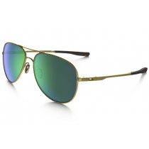 Oakley Elmont (Medium) sunglasses Matte Gold frame / Jade Iridium lens