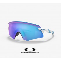 Oakley Encoder sunglasses Prizm Sapphire Lenses / Polished White Frame (Low Bridge Fit)