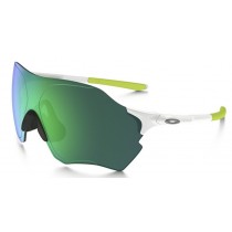 Oakley EVZero Range sunglasses polished white frame / jade iridium lens