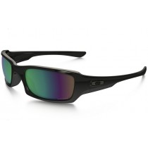 Oakley Fives Squared PRIZM sunglasses polished black frame / Prizm Shallow Water Polarized lens