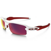 Oakley Flak 2.0 PRIZM Road sunglasses polished white frame / Prizm Road lens