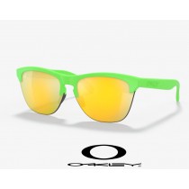 Oakley Frogskins Lite Staple sunglasses 24k Iridium Lenses / Green Frame