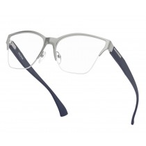 Oakley Halifax eyeglasses Satin Chrome Frame / Clear Lenses