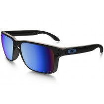 Oakley Holbrook PRIZM Deep Water Polarized sunglasses polished black frame / Prizm Salt Water Polarized lens
