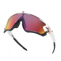 Oakley Jawbreaker sunglasses Polished White Frame / Prizm Road Lenses