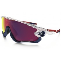 Oakley Jawbreaker Team USA sunglasses White Team Usa Kinetist frame / Prizm Road lens