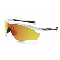 Oakley M2 Frame sunglasses polished white frame / fire iridium lens