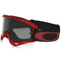 Oakley O-Frame XS MX Goggles red frame / Dark Gray lens