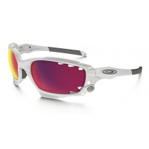 Oakley Racing Jacket sunglasses matte white frame / fire iridium lens