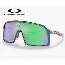 Oakley Sutro sunglasses Green Purple Splatter Frame / Prizm Road Jade Lenses