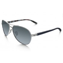 Oakley Tie Breaker sunglasses polished chrome frame / gray gradient polarized lens