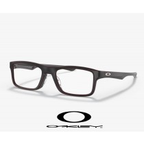 Oakleys Plank 2.0 eyewear with Satin Brick Red/Black Frame