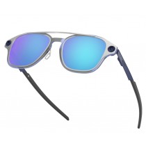 Oakley Coldfuse sunglasses Satin Chrome frame / Prizm Sapphire lens