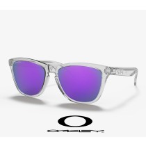 Oakley Frogskins sunglasses with Prizm Violet Lenses and Polished Clear Frame