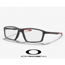 Oakleys Chamber eyewear with Satin Light Steel Frame