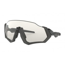 Oakley Flight Jacket sunglasses Gray Ink frame / Clear Black Iridium Photochromic Activated lens