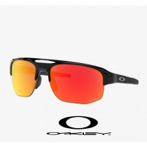 Oakley Mercenary sunglasses Prizm Ruby Lenses / Polished Black Frame (Low Bridge Fit)