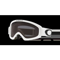 Oakley O-Frame 2.0 PRO S Snow Goggles with Dark Grey Lenses and Matte White Strap