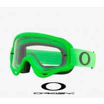Oakley O-Frame MX Goggles with Clear Lenses and Moto Green Strap
