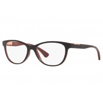 Oakley Plungeline eyeglasses with Iml Satin Black/Brick Red frame / Clear lens